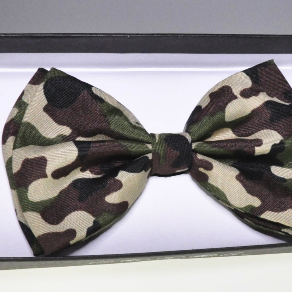 Camo Men's Adjustable Clip Bow Tie